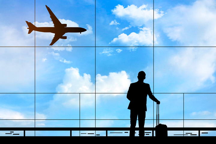 businessman at airport